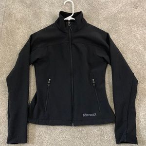 Women's Marmot Black Zip Up Fleece Lined Jacket - Size XS